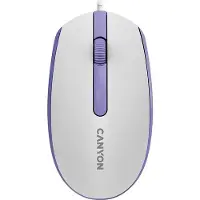 Canyon Computer mouse mouse M-10 Wired Dark grey (Filaire), Souris, Blanc