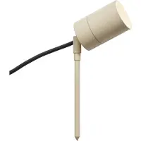 QAZQA Spot à piquet beige GU10 50mm réglable IP44 avec cordon et fiche - Solo