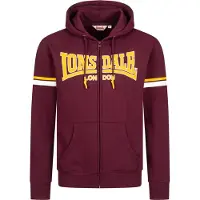 Lonsdale Veste de survêtement 'Darfield' jaune / rouge foncé / blanc