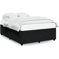 vidaXL Cadre de lit sans matelas noir 140x200 cm velours