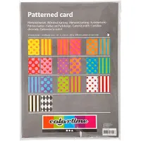Creativ Company Carton imprimé Couleur A4, 20 feuilles, 250gr.
