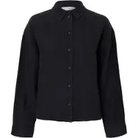 Selected Linnie Linen Long Sleeve Shirt Noir 36 Femme