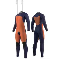 Mystic Star 4/3 Mm Long Sleeve Chest Zip Neoprene Suit Noir M Homme