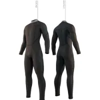 Mystic Brand Flatlock 3/2 Mm Long Sleeve Back Zip Neoprene Suit Noir LT Homme