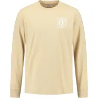 Shiwi T-Shirt 'Noah' beige clair / blanc