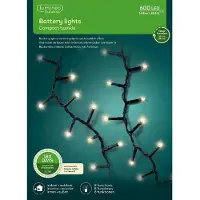 Lumineo Lumières de Noël Batterie LED durawise cordons compacts 14.98M - 600 lumières -div modes de lumière