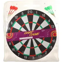Merkloos Jeu de fléchettes de 40 cm avec 6 fléchettes