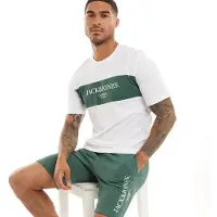 Jack & Jones Ensemble T-shirt et short Chester Homme Trekking Green
