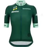 Santini Maillot à Manches Courtes Tour De France Avec Zwift Green 2025