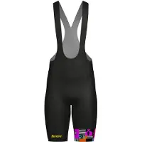 Santini Tdffaz Grand Départ Bretagne 2025 Bib Shorts Noir S Homme