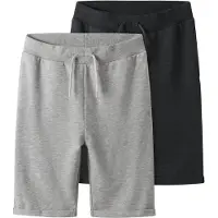 TWO SOON Pantalon gris chiné / noir