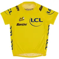 Santini Maillot vélo manches courtes - TOUR DE FRANCE 2023 - Jaune UNI KIDS