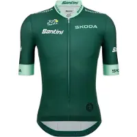 Santini Maillot à Manches Courtes Tour De France Official Green 2025