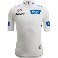 Santini Tour De France White 2025 Short Sleeve Jersey Blanc XL Homme