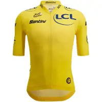 Santini Tour De France Official Yellow 2025 Short Sleeve Jersey Jaune M Homme