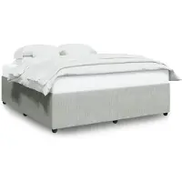 vidaXL Cadre de lit sans matelas gris clair 180x200 cm velours