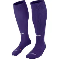 Nike Unisexe, Chaussettes de sport, Classic II Cush OTC/Academy OTC Chaussettes de Football violettes SX5728 545 (31-35) (31 - 35), Blanc, Violet