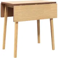 vidaXL Table de salle à manger naturelle en bois massif d'hévéa