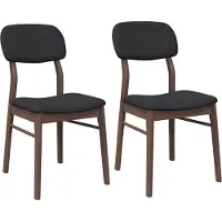 vidaXL Chaises de salle à manger avec coussins 2 pcs. Marron Bois massif Hévéa