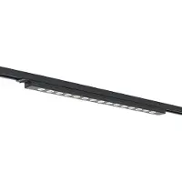 QAZQA Plafonnier noir moderne pour système de rail monophasé 15W 1170 lm 3000K - Iconic Tsiri