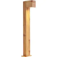 QAZQA Lampadaire d'extérieur moderne en aluminium avec imprimé bois 65cm IP44 - Baleno