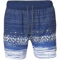 KOROSHI Shorts de bain bleu marine / bleu foncé / blanc