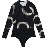 Mystic Jayde One Piece 2 Mm Woman Long Sleeve Front Zip Shorty Noir M Femme