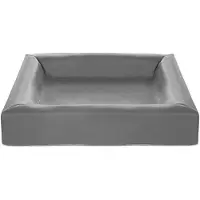 Bia Bed Housse de panier pour chien en simili-cuir Gris