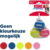 Kong - Sport Softies Ball S 3-pack Mix Ø5cm (Jouet de balle pour chiens, Jouet en peluche pour chiens)