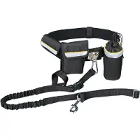 Trixie Ceinture de hanche avec laisse, noir