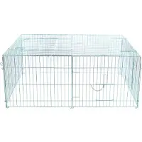 Trixie Mesh Covered Enclosure With Doors Argenté 144 x 58 x 116 cm