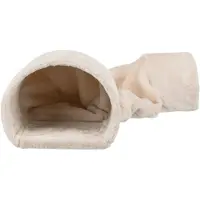 Trixie speeltunnel konijn / cavia pluche beige 80x27x21 cm