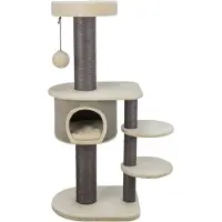 Trixie Arbre à chat Marcello, 140 cm Beige/Gris (140 cm, Beige, Gris)