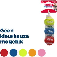 Kong - Sport Softies Ball M 3-pack Mix Ø6,5cm (Jouet de balle pour chiens, Jouet en peluche pour chiens)
