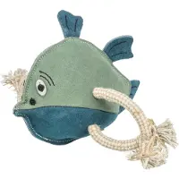Trixie Hunde-Spielzeug Fisch mit Tau 28 cm