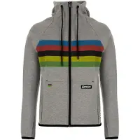 Santini Uci Hoodie Argenté S