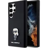 Karl Lagerfeld Coque en silicone Ikonik noire pour Samsung Galaxy S23 Ultra