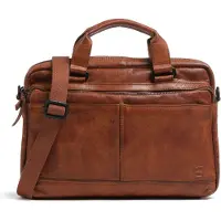 Spikes & Sparrow Cuir serviette sac à épaule pour ordinateur portable Steven Business Bag Brandy brun
