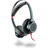 Poly Blackwire 7225 - Micro-casque - sur-oreille - filaire - Suppresseur de bruit actif - USB - noir - Certifié pour Microsoft Teams