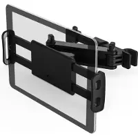 XLayer Support de tablette pour appuie-tête de voiture Black, Support de tablette, Noir