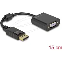 DeLOCK DP 1.2 vers VGA Adapter. Noir. -