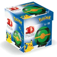 Ravensburger 3D Puzzle 11626 - Puzzle Ball Pokémon Pokéballs - Finsterball - (EN) Dusk Ball - pour (54 pièces)