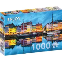 Enjoy Puzzle Puzzle 1000 pièces Enjoy – Vieux Port de Copenhague