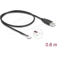 DeLOCK Câble de connexion Delock USB 2.0 pour modules caméra 5 broches 0,6