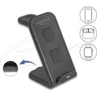 DeLOCK Wireless Charger 3 in 1 mit 2 Ladespulen 5 W 5 15 (66941)