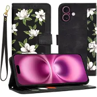 Techsuit - FlipCraft - iPhone 16 Plus - Flowers of the Dawn (Apple iPhone 16 Plus), Coque pour téléphone portable, Noir