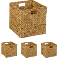 Relaxdays Paniers rangement (30 cm, 4x)