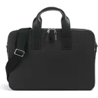 Lacoste Sacs à main 'Sac ordinateur Chantaco en Cuir Noir' noir