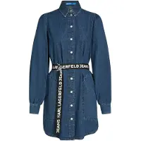Karl lagerfeld Jeans A3w13014 Long Sleeve Short Dress Bleu S Femme