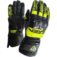 MUGENRACE Le-Vi Sport Gants Noir Jaune Néon Taille 2XL